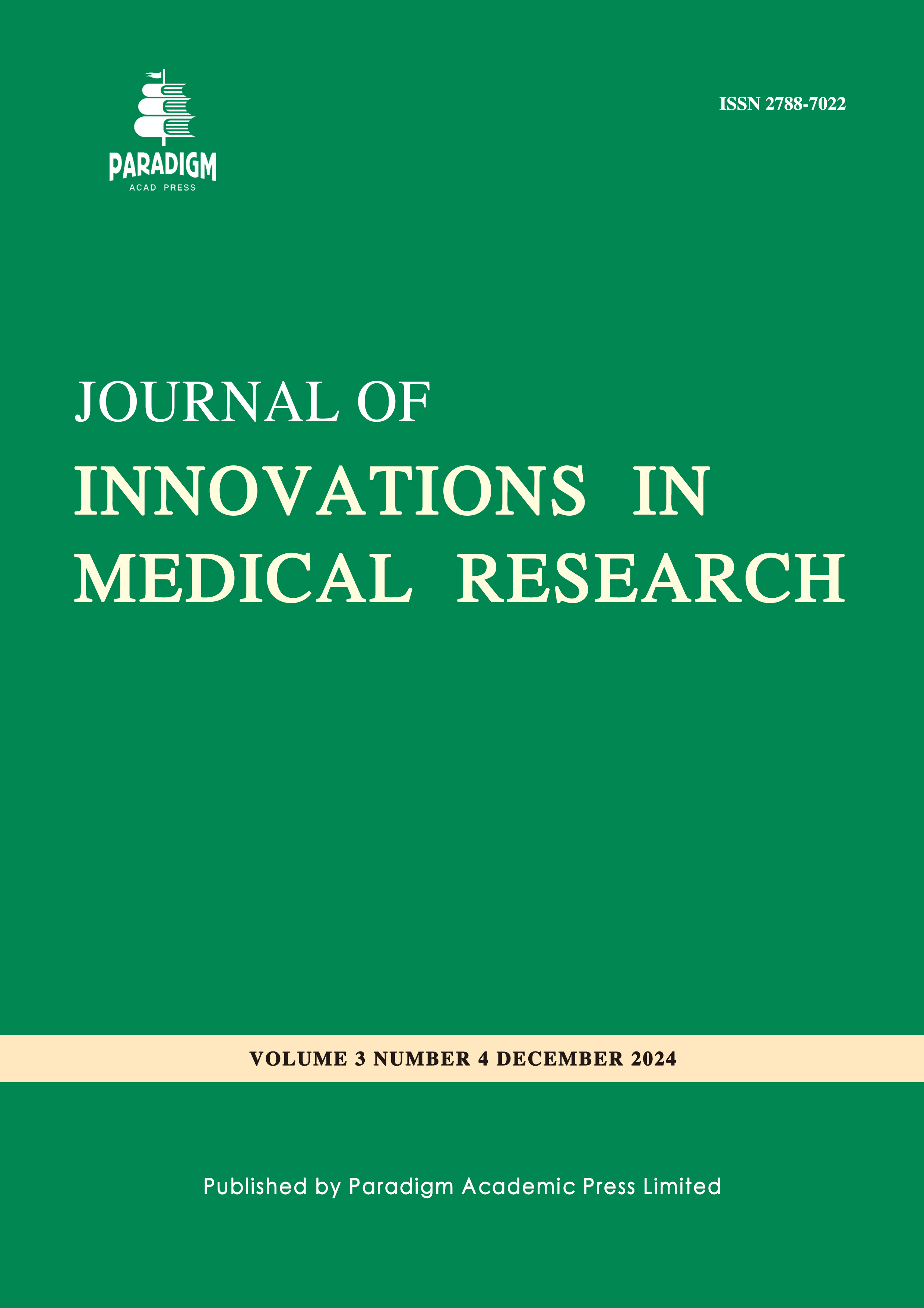 journal of innovations in medical research《医学研究创新杂志》